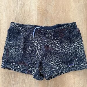 Patagonia‎ Girls' Baggies™ Shorts Swift Feathers New Navy XXL Perfect Condition
